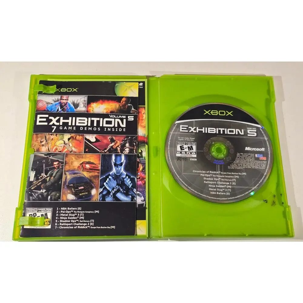 Original Xbox Exhibition Demo Disc Lot Vol 2 3 5 6